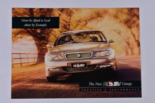 HSV GRANGE: A June 1999 HSV Grange colour sales brochure