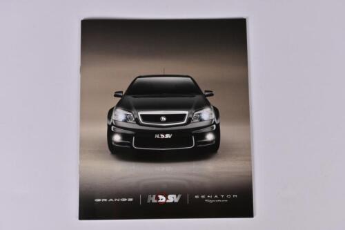 HSV: A high quality May 2007 HSV sales brochure. Features the GRANGE and SENATOR Signature
