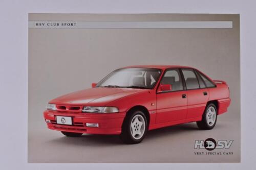 HSV CLUB SPORT: A HSV Club Sport (VP) colour sales brochure
