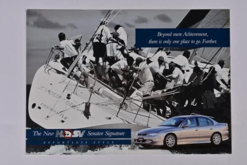 HSV SENATOR SIGNATURE: A June 1999 HSV Senator Signature sales brochure