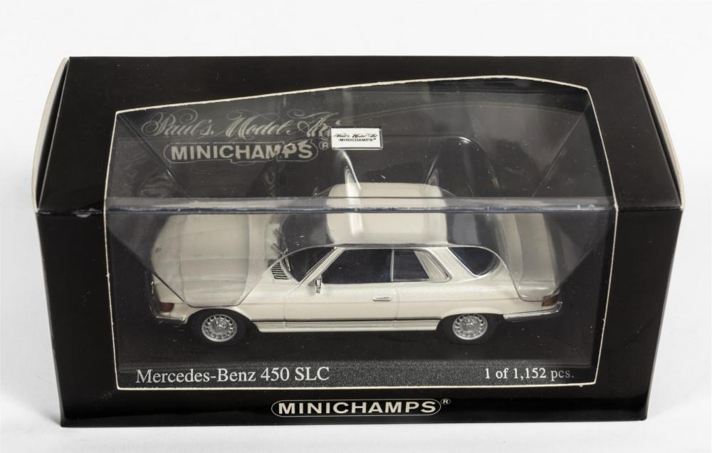 MERCEDES-BENZ: A NOS 1:43 scale Minichamps Mercedes-Benz 450 SLC