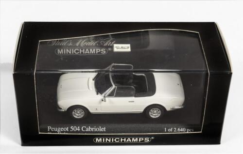 PEUGEOT: A NOS 1:43 scale Minichamps Peugeot 504 Cabriolet Limited Edition