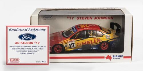 FORD: A NOS 1:18 scale Biante Ford Falcon AU XR8 2001, Steven Johnson #17 Limited Edition and Certificate of Authenticity