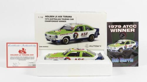 HOLDEN: A NOS 1:18 scale Biante/Autoart Holden LX Torana A9X ATCC Winner 1979, Bob Morris #7 Limited Edition and Certificate of Authenticity