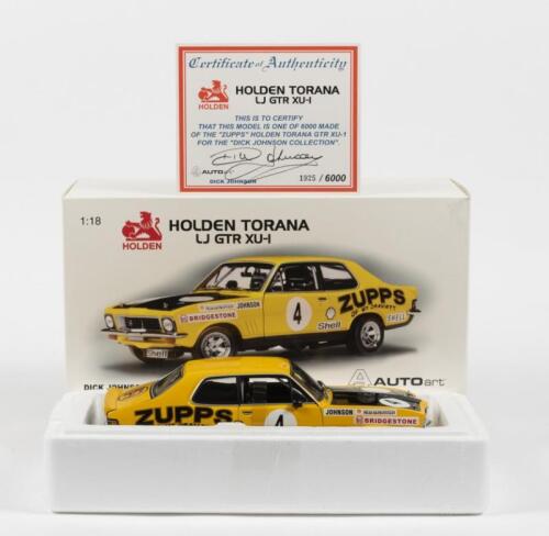 HOLDEN: A NOS 1:18 scale Autoart Holden Torana LJ GTR XU-I 1973, Dick Johnson #4 Limited Edition and Certificate of Authenticity