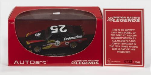 FORD: A NOS 1:43 scale Autoart Ford XC Falcon Hardtop "Federation" 1979 Bathurst, A.Moffat/J.Fitzpatrick #25 Limited Edition and Certificate of Authenticity