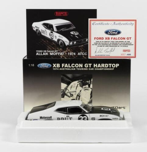 FORD: A NOS 1:18 scale Autoart Ford XB Falcon GT Hardtop 1974, Allan Moffat #33 Limited Edition and Certificate of Authenticity