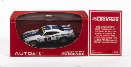 FORD: A NOS 1:43 scale Autoart Ford XC Falcon Cobra 1978 Bathurst, A.Moffat/J.Ickx #1 Limited Edition and Certificate of Authenticity