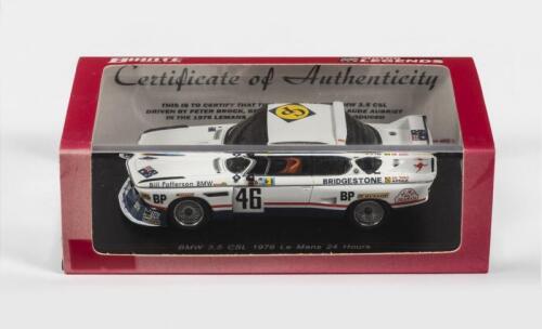 BMW: A NOS 1:43 scale Biante BMW 3.5 CSL 1976 Le Mans 24Hours, Peter Brock/B.Muir/J.C.Aubriet #46 Limited Edition and Certificate of Authenticity