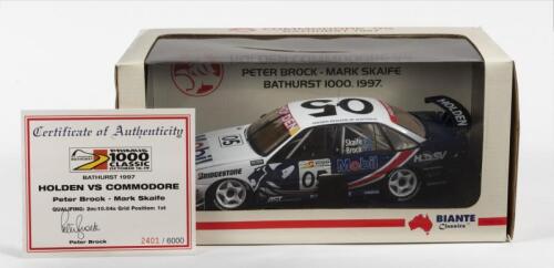 HOLDEN: A NOS 1:18 scale Biante Holden VS Commodore, 1997 Bathurst, Peter Brock/M.Skaife #05 Limited Edition and Certificate of Authenticity