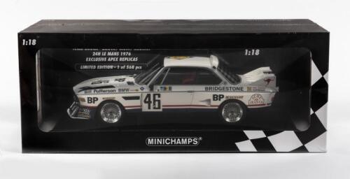 BMW: A NOS 1:18 scale Minichamps BMW 3.5 CSL 1976 24H Le Mans, Brock/Muir/Aubriet #46 Limited Edition