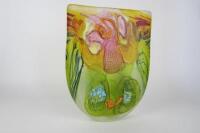SCULPTURE: An large impressive art glass vase by Noel Heart (39cm high)