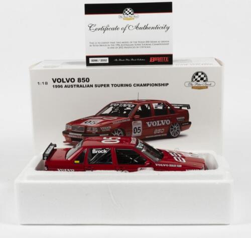 VOLVO: A NOS 1:18 scale Biante Volvo 850 Sedan 1996 Australian Super Touring Championship, Peter Brock #05 Limited Edition and Certificate of Authenticity