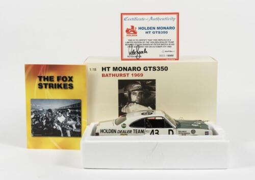HOLDEN: A NOS 1:18 Biante Holden Monaro HT GTS 350 1969 Bathurst, Peter Brock #43D Limited Edition and Certificate of Authenticity