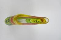 SCULPTURE: An large impressive art glass vase by Noel Heart (39cm high) - 4