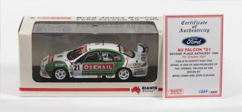 FORD: A NOS 1:43 scale Biante Ford Falcon AU XR8 2001 Bathurst - 2nd Place, B.Jones/J.Cleland #21 Limited Edition and Certificate of Authenticity