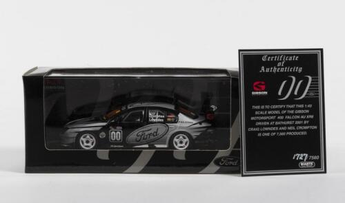 FORD: A NOS 1:43 scale Biante Ford Falcon AU XR8 2001 Bathurst, C.Lowndes/N.Crompton #00 Limited Edition and Certificate of Authenticity