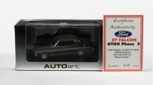 FORD: A NOS 1:43 scale Autoart Ford Falcon XY GT-HO Limited Edition and Certificate of Authenticity