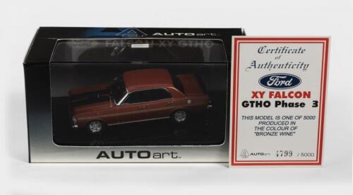 FORD: A NOS 1:43 scale Autoart Ford Falcon XY GT-HO Limited Edition and Certificate of Authenticity