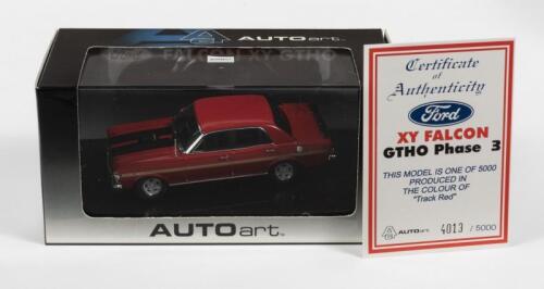 FORD: A NOS 1:43 scale Autoart Ford Falcon XY GT-HO Limited Edition and Certificate of Authenticity