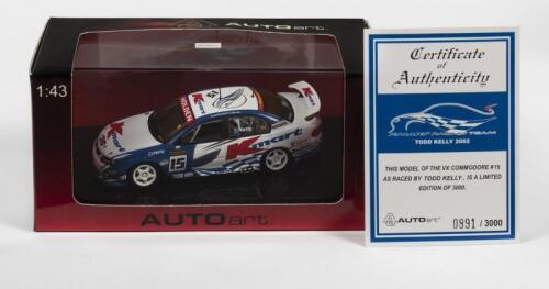 HOLDEN: A NOS 1:43 scale Autoart Holden Commodore VX 2002 Kmart Racing Team, Todd Kelly #15 Limited Edition and Certificate of Authenticity