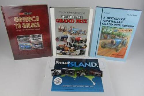 AUSTRALIAN G.P: Four motor sport related books