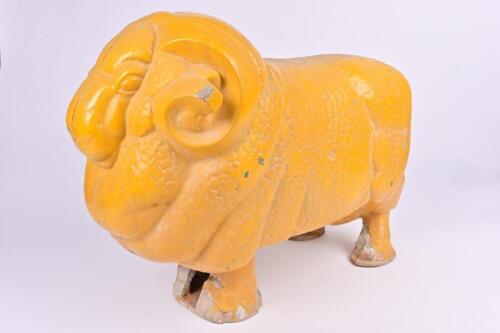 GOLDEN FLEECE: An original Golden Fleece cast steel ram (37cm high x 56cm wide)