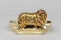 GOLDEN FLEECE: A Golden Fleece Wembley ware porcelain ashtray - 2