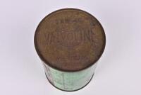 VALVOLINE: A sealed Valvoline motor oil tin with embossed lid and printed with Melbourne and Sydney distributor of 'J. Carrigan' - 3