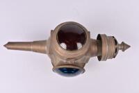 COACH LAMP: A large brass coach lamp (38cm&nbsp;high) - 4