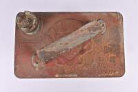 MOBILOIL/SHELL: Two 2 imperial gallon embossed tin - 4