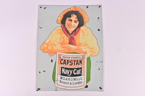 CAPSTAN TOBACCO: A reproduction enamel 'Capstan Navy Cut' tobacco advertising sign