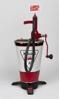 OIL PUMP: An Alemite 3 gallon oil pump in Mobiloil livery (78cm high) - 2