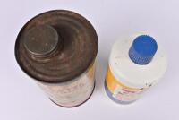 ATLANTIC/GOLDEN FLEECE: An Atlantic shock absorber oil tin and Golden Fleece Supra-Safe plastic brake fluid container - 3