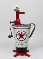 OIL PUMP: A 3 gallon gear oil pump in Texaco livery (78cm high)