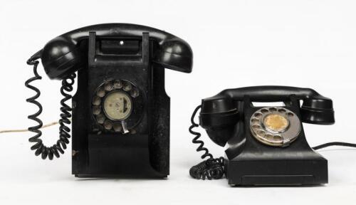 TELEPHONES: Two vintage Bakelite telephones, mid 20th century