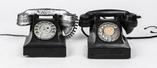 TELEPHONES: Two vintage Bakelite telephones, mid 20th century