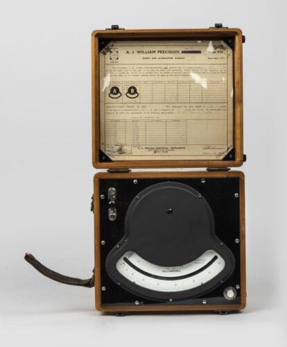 INSTRUMENTS: An A.J. William AC and DC Milliammeter, Melbourne mid 20th century