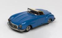 MERCEDES: A 1950s Japanese friction operated tin toy of a Mercedes Benz 190 SL 2-door roadster by Bandai