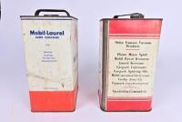 MOBIL: Two Mobil tins including 'Mobilube' and 'Mobil-Laurel' - 2