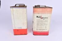 MOBIL: Two Mobil tins including 'Mobilube' and 'Mobil-Laurel' - 3