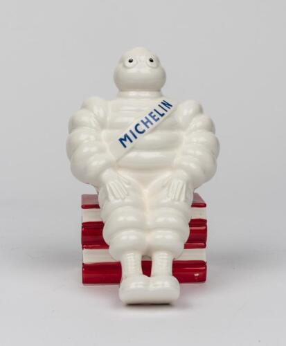 MICHELIN: A circa 1990/2000 porcelain Bibendum money box, labelled to rear 'Bibendum Collection',&nbsp;(18cm high)