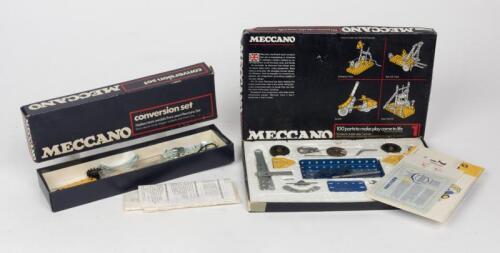 MECCANO: A Meccano set No.1 and a conversion , circa 1970's