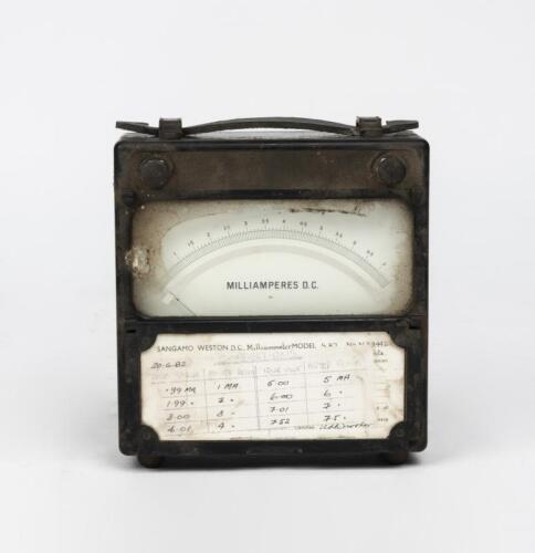 INSTRUMENTS: A Sangamo Weston Ltd Milliammeter, circa 1960