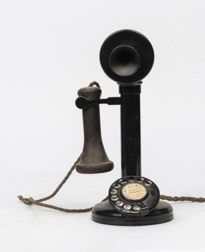 TELEPHONES: An Australian candlestick telephone, 1934