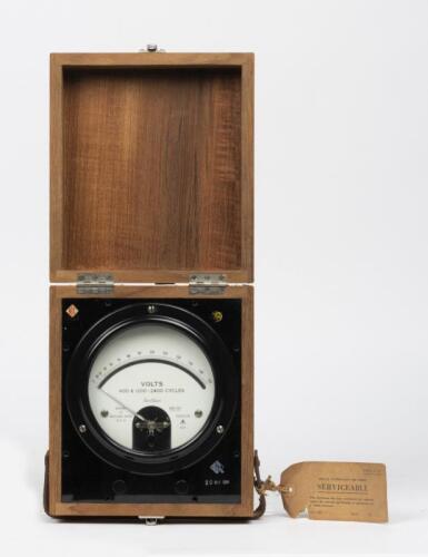 INSTRUMENTS: An Ernest Turner Electrical Instruments Ltd AC Voltmeter, circa 1955