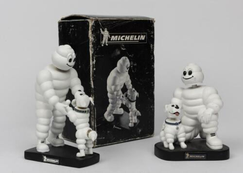 MICHELIN: Two Bibendum 'Bobbleheads" with dogs, 2008