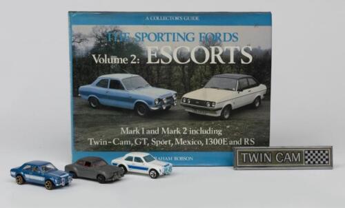 FORD: A hardbound book "The Sporting Fords - Escorts Mark 1 and Mark 2 including Twin-Cam, GT, Sport, Mexico, 1300E and RS" by Graham Robson
