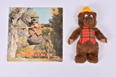 HUMPHREY: An original Humphrey Bear doll and 'Look there! Humphrey Bear' LP