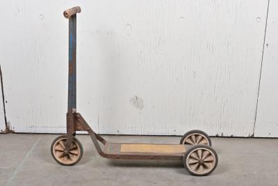 SCOOTER: A circa 1950s child's metal scooter